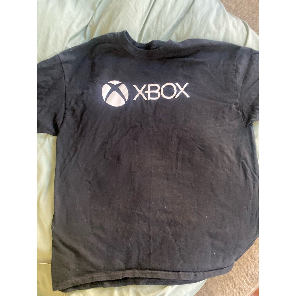 Y2K Original XBOX Microsoft Official Promo Tee Black T Shirt Gaming Video